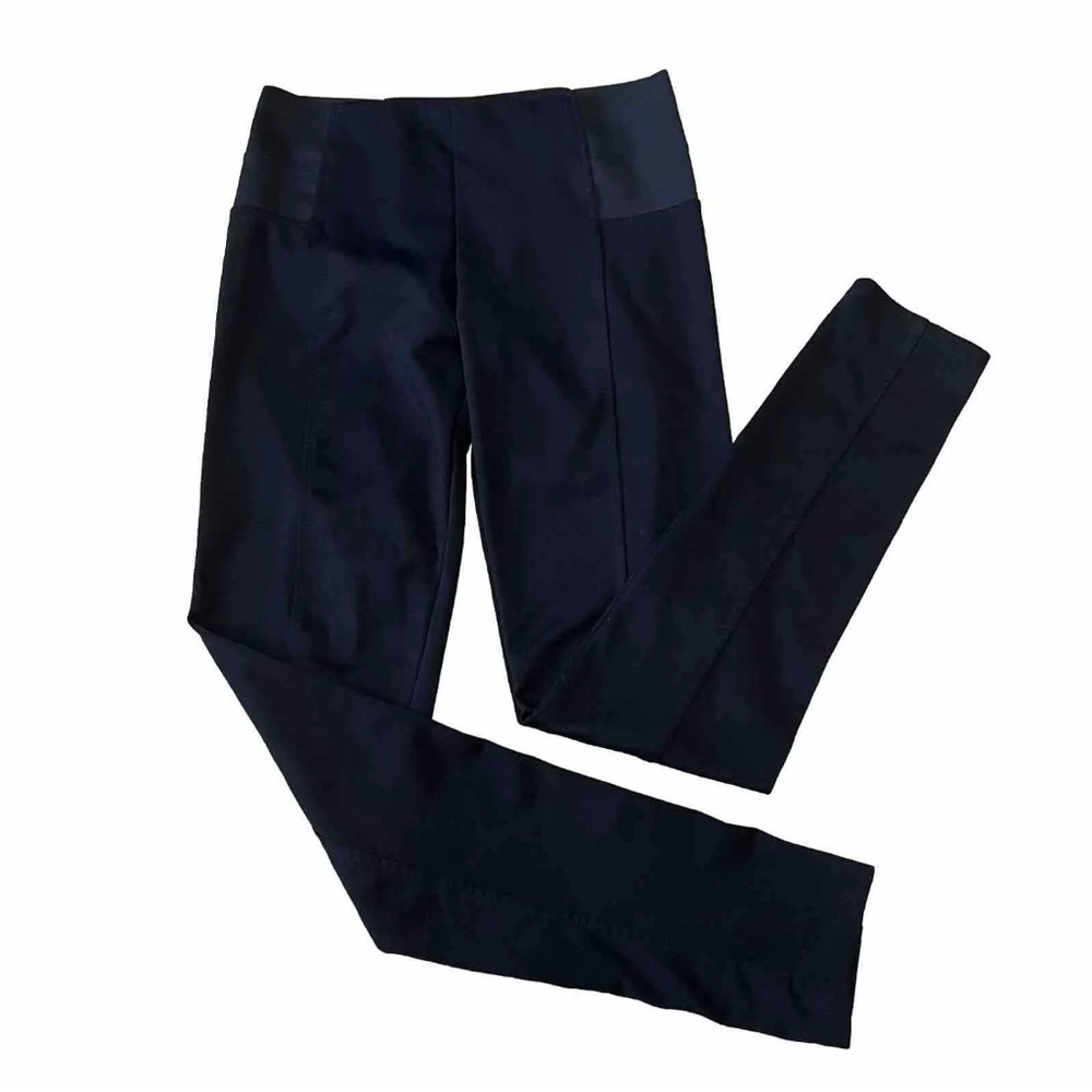 Simply Vera Vera Wang Women's Straight Leg Seamed Scuba Pants Pull On Black